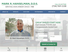 Tablet Screenshot of hanselmandds.com